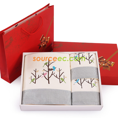 Customization 3pcs Towel Gift Set Corporate Gifts