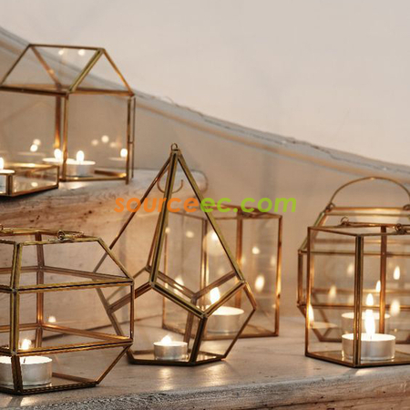 Customization Geometric Glass Terrariums Corporate Gifts