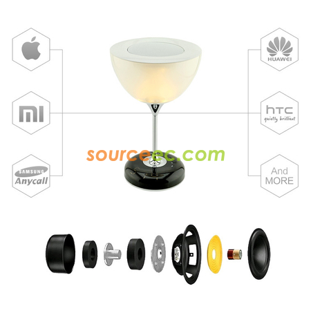 Customization Red Wine Glasses Light Bluetooth Speaker Corporate Gifts