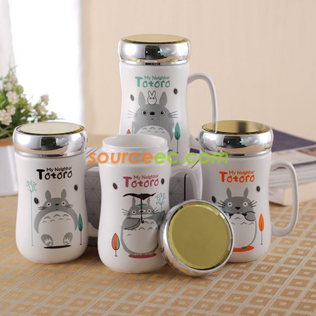 Customization 400ML Ceramic Cup With  Mirror Corporate Gifts