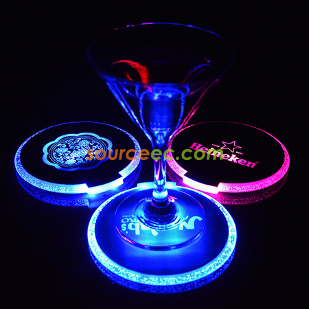 Customization LED Light Coaster Corporate Gifts