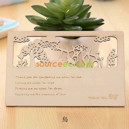 Customization Wooden Postcard Corporate Gifts