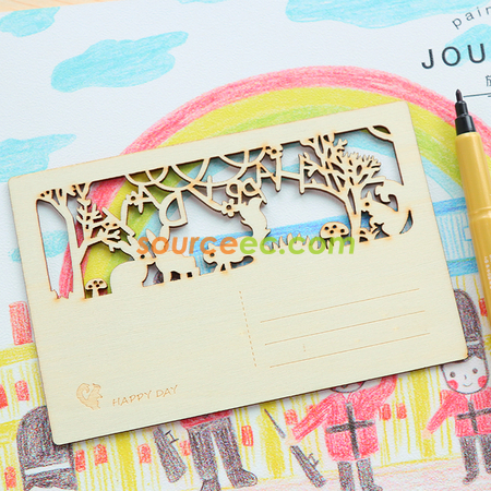 Customization Wooden Postcard Corporate Gifts
