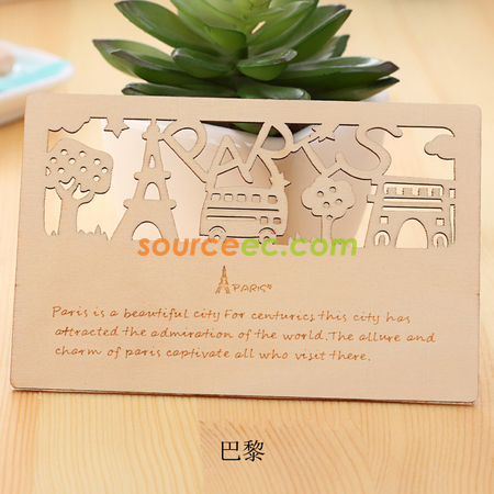 Customization Wooden Postcard Corporate Gifts
