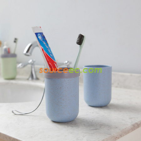 Customization 3 in 1 Wheat Stalk Travel Wash Cup Corporate Gifts