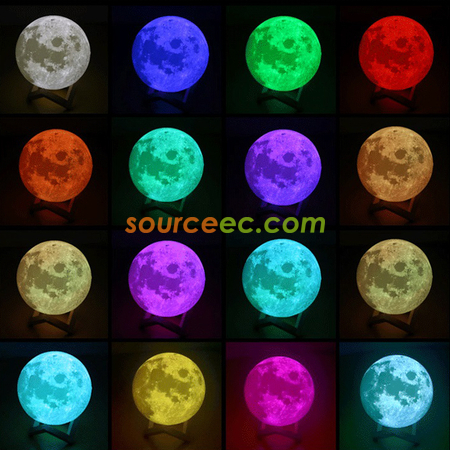Customization 3D Printing Moon Lamp Corporate Gifts
