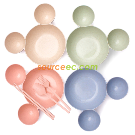 Customization Wheat Straw Bowl Dinnerware Corporate Gifts