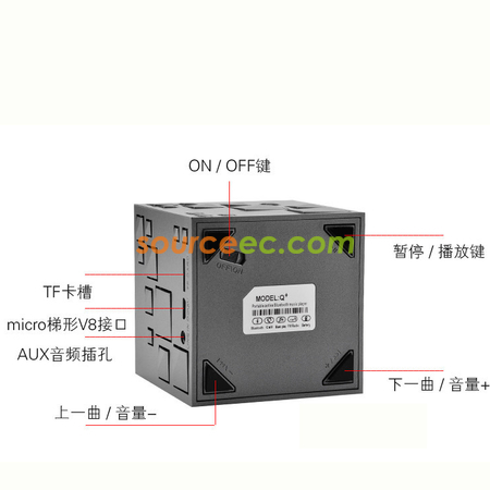 Customization Bluetooth Speaker Cube Corporate Gifts