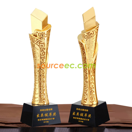 Outstanding Resin Crystal Trophy