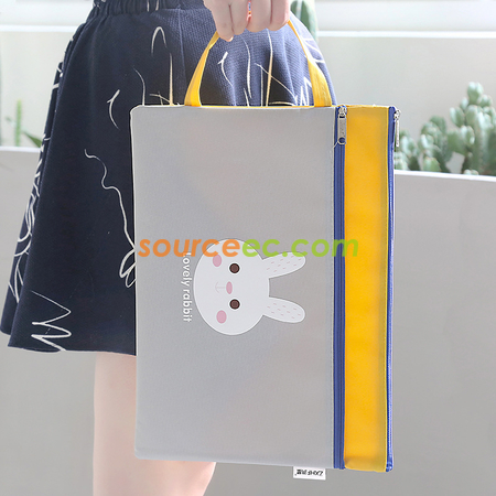 Customization Portable Two-zipper File Bag Corporate Gifts