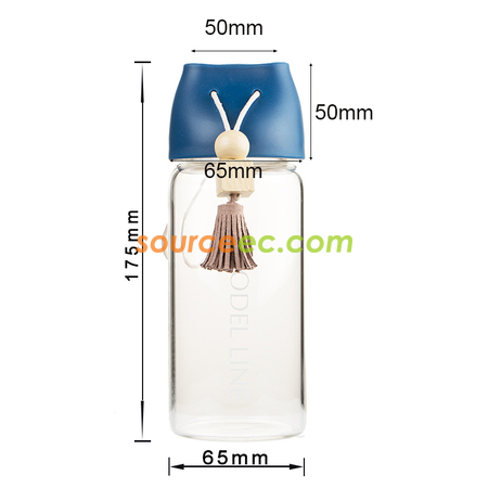 Customization 360ML Tassel Glass Bottle  Corporate Gifts