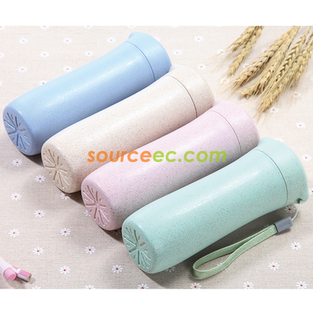 Customization 400ML Wheat Straw Hand Cup Corporate Gifts