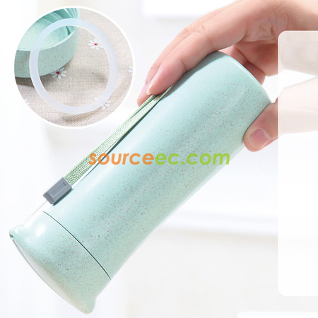 Customization 400ML Wheat Straw Hand Cup Corporate Gifts