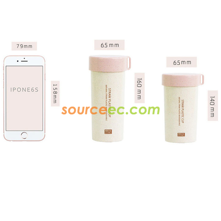 Customization 300ML Wheat Straw Cup Corporate Gifts