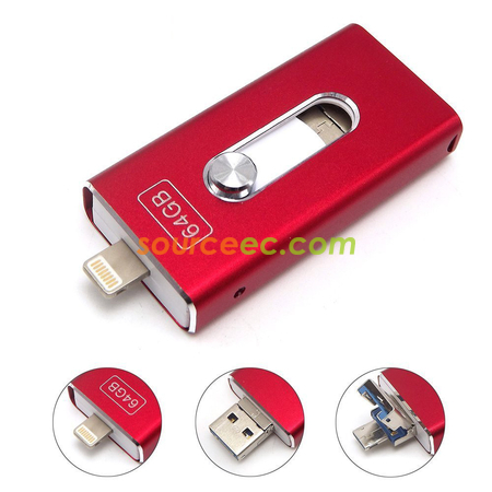 Customization 3 in 1 OTG USB Flash Drive Corporate Gifts