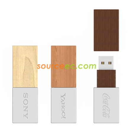 Customization Bamboo Crystal USB Flash Drive Corporate Gifts