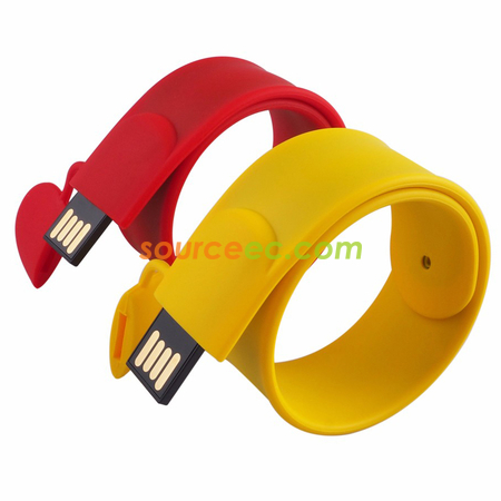 Customization Slap Silicon Bracelet USB Flash Drive Corporate Gifts