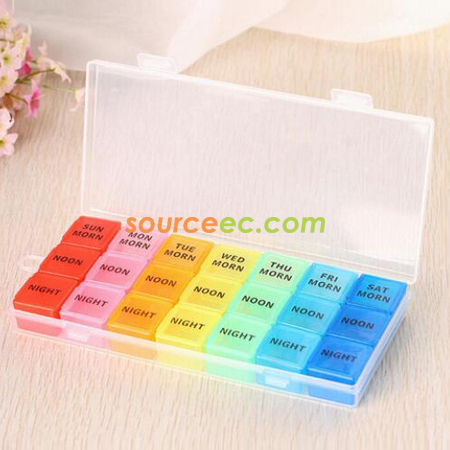 Customization Seven Days Portable Pill Cas Corporate Gifts