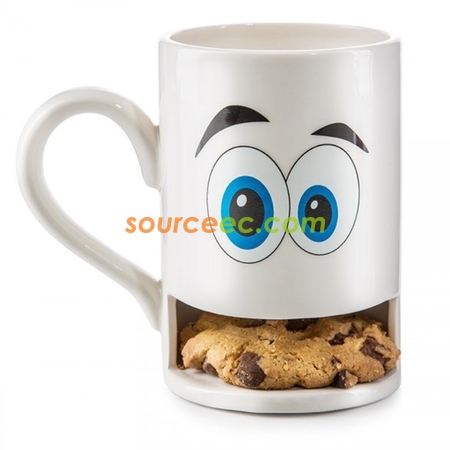 Customization Smile Cookies Ceramic Gift Cup Corporate Gifts