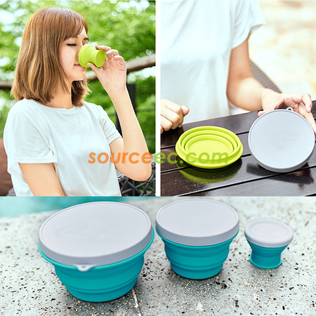 Customization Silicone Folding Bowl Corporate Gifts