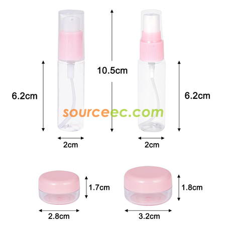 Customization 6 PCS Travel Portable Container Set Corporate Gifts