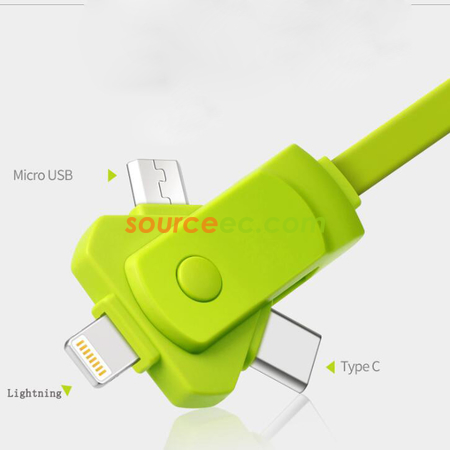 Customization 3 In 1 USB Charging Cable Corporate Gifts