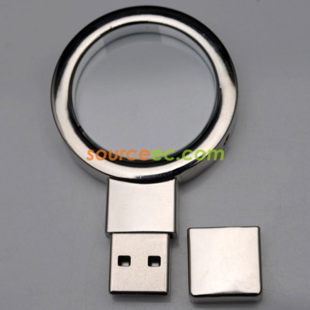 Customization Crystal Metal USB Flash Drive Corporate Gifts