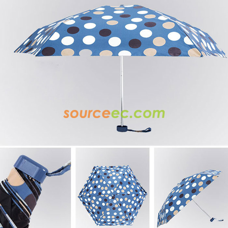 Customization Five-folding Umbrella with Pouch Corporate Gifts