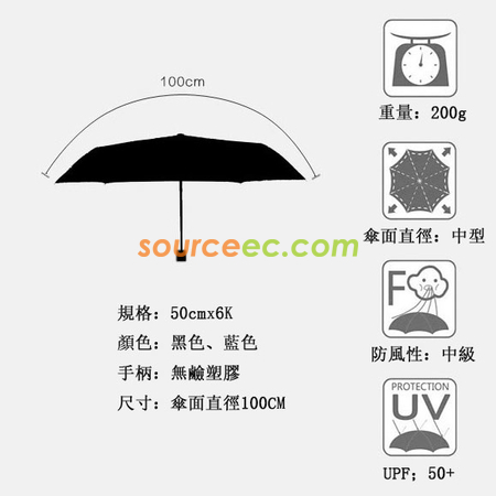 Customization Five-folding Umbrella with Pouch Corporate Gifts