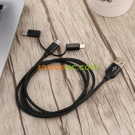 Customization 3 In 1 USB Charging Cable Corporate Gifts