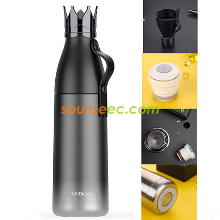 Customization 350ML Crown Stainless Steel Vacuum Flask Corporate Gifts