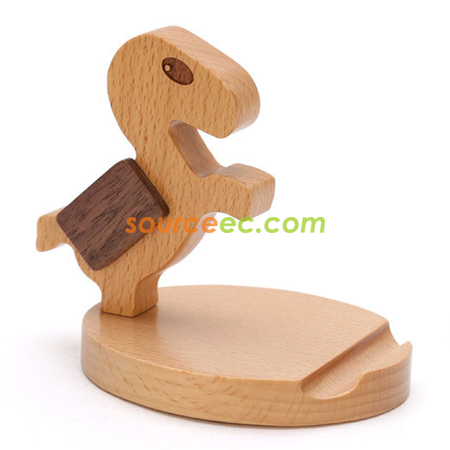 Customization Horse-shaped Wooden Phone Holder Corporate Gifts