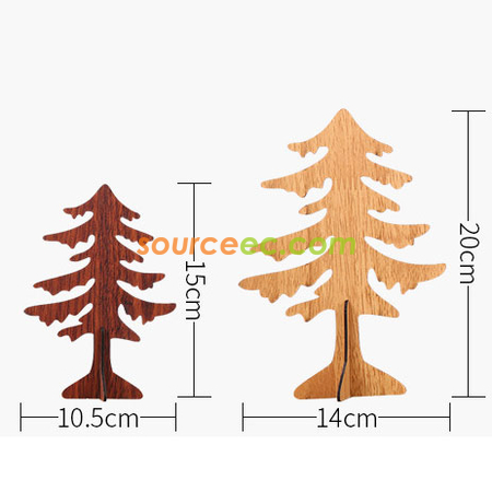 Customization Decorative Wooden Christmas Tree Corporate Gifts