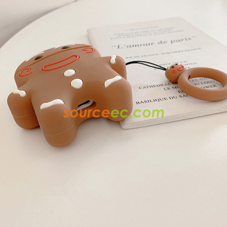 Customization Gingerbread Man AirPods Silicone Headphone Case Corporate Gifts