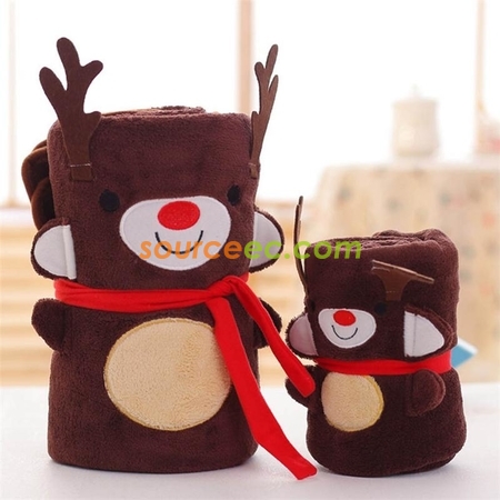 Customization Christmas Rolling Blanket Corporate Gifts