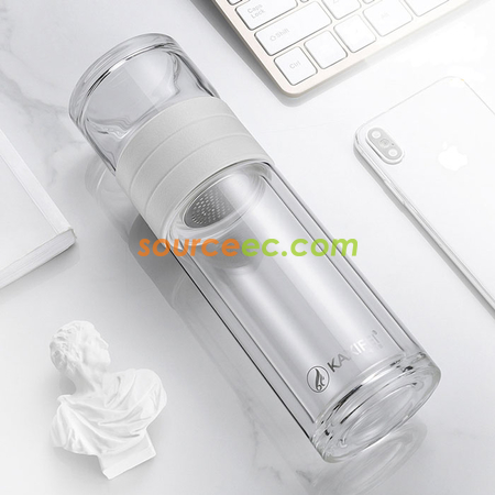 Customization 450 ML Portable Glass Bottle with Infuser Corporate Gifts