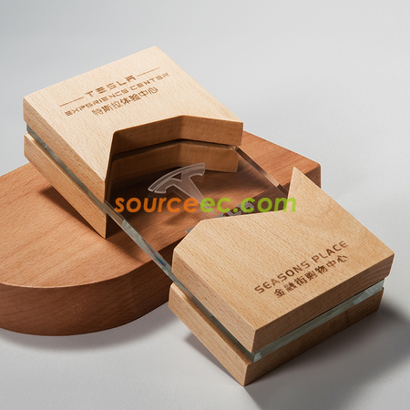 Customization Wooden Crystal Trophy Corporate Gifts