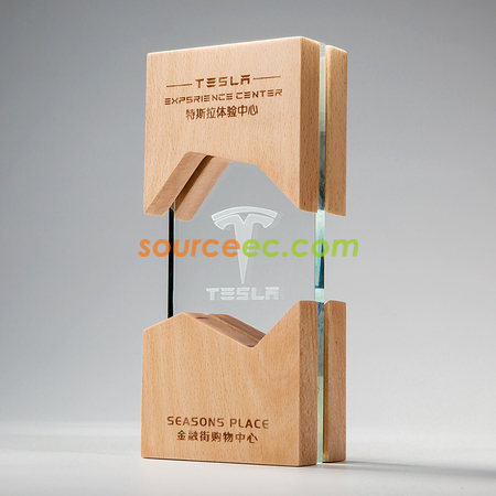 Customization Wooden Crystal Trophy Corporate Gifts
