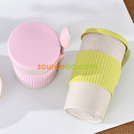 Customization 350ML Wheat Straw Coffee Cup Corporate Gifts