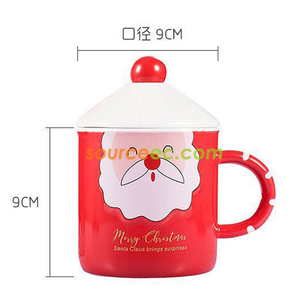 Customization 380ML Santa Ceramic Mug Corporate Gifts