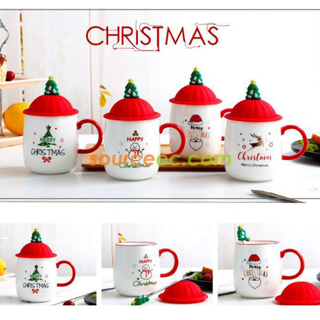 Customization 420MLL Christmas Ceramic Mug Corporate Gifts