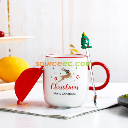 Customization 420MLL Christmas Ceramic Mug Corporate Gifts