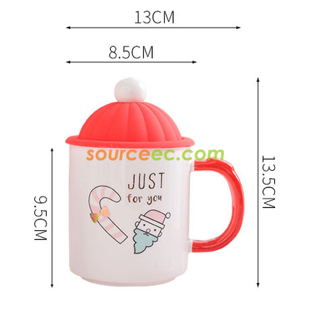 Customization 420MLL Christmas Ceramic Mug Corporate Gifts