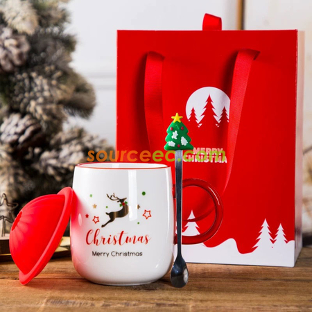 Customization 420MLL Christmas Ceramic Mug Corporate Gifts