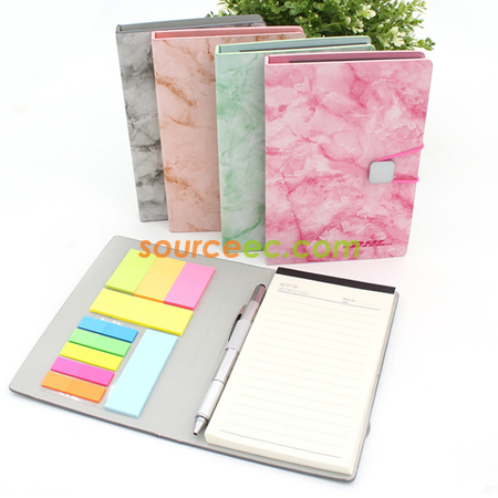 PU Notebook with Sticky