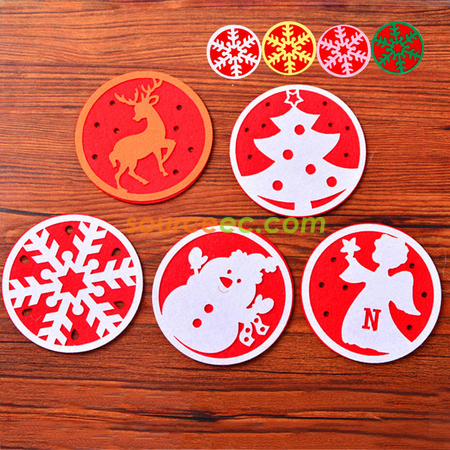 Customization Hollow Round Felt Coaster Corporate Gifts
