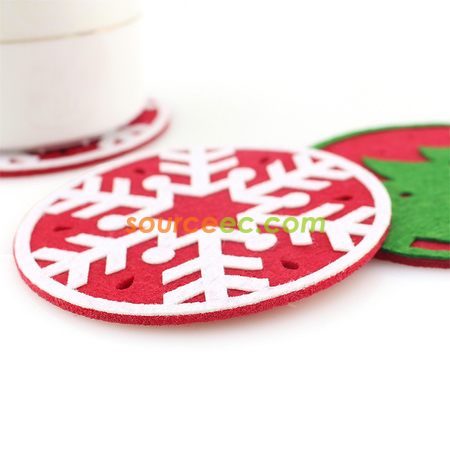 Customization Hollow Round Felt Coaster Corporate Gifts