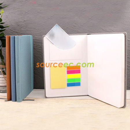 Customization A5 PU Notebook with Sticky Corporate Gifts