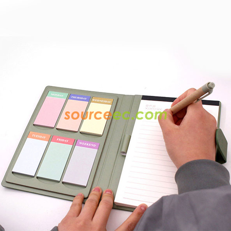 Customization PU Notebook with Sticky Corporate Gifts