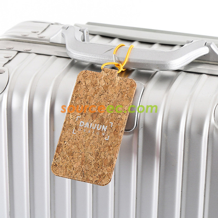 Pu Cork Luggage Tag